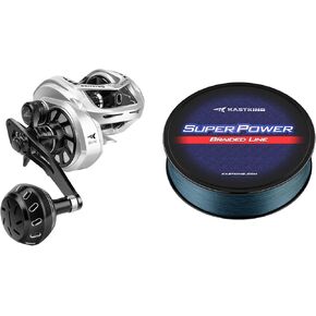 KastKing Kapstan Elite 300 Baitcasting Fishing Reel & KastKing Superpower Braided Fishing Line