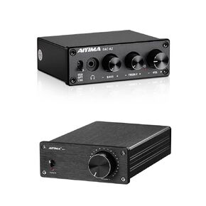 AIYIMA DAC A2 Decoder with Bluetooth Support LDAC/aptX-HD and AIYIMA A07 TPA3255 Power Amplifier 300w+300W Class D Amp Bundle