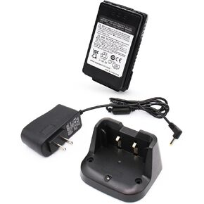 SBH-28 Rapid Charger & SBR-24LI 2000mAh Replacement Battery Compatible for YAESU FT-70DR FT-70D FT-70DS Two Way radios Accessories