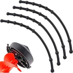 4 Pcs Rubber Guard Strap, Ice Augers Blade Protectors Power Blade Protectors Ice Auger Accessories Ice Auger Cover Strap for Power & Hand Winter Ice Fishing Accessories