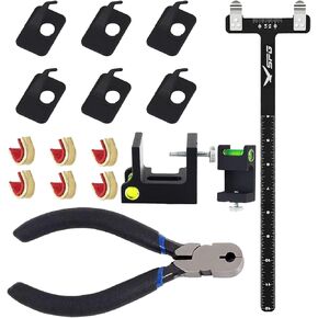 SOPOGER Archery Bow Square Nocking Points Pliers Bow String Knock Kit Multifunctional Bow Turning Kit Bow Level Tool