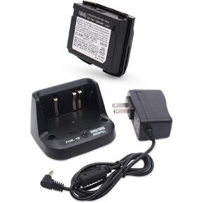 CD-15A Chager & FNB-80Li Replacement Battery Compatible for Yaesu VX-7r VX-6r VX-5r etc Two Way Radio Accessories