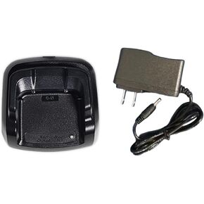 UV-K5 Charger Dock with US Adapter Desktop with Indicator Light for DMRS Two Way Radio Output DC8.4V Walkie Talkie Battery Charging