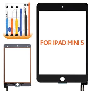 for iPad Mini 5 Screen Replacement for iPad Mini 5 2019 Touch Screen A2124 A2126 A2133 Screen Replacement Digitizer Glass Repair Parts(No LCD) (Black)