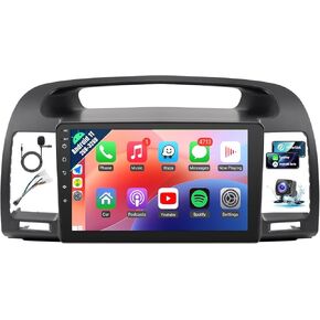 Naifay Android Car Stereo for Toyota Camry 2002 2003 2004 2005 2006 Radio, 9inch Touch Screen for Toyota Camry Car Radio with Carplay Android Auto Bluetooth WiFi GPS SWC Camera(Non-J.B.L Version)