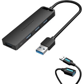 Vention 4-Port USB 3.0 HUB و USB تمديد كابل 6.6 قدم