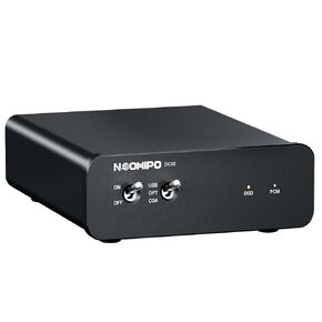 HiFi Amplifier DAC | High-Performance Audio Decoder | Gaming DAC | DSD256 & PCM768kHz/32bit Support | NE5532 & ES9028Q2M Chips | USB, Optical, Coaxial Inputs | RCA Output | Mini Aluminum Enclosure