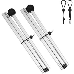 2 Packs Replacement Beach Tent Poles,Aluminum Canopy Foldable Poles