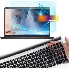 Keyboard Cover and Anti Blue Light Anti Glare Screen Protector for Dell Inspiron 15 5000 7000 5501 5502 5505 5508 5584 5590 5593 5598 7000 7500 7590 7591 7501 7506 Vostro 3501 3502 3505 5501 5502 7590