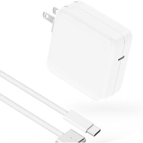 Charger for MacBook Pro 14 16 inch MacBook Air 13 15 inch 2025 2024 2023 2022 2021 M4 M3 M2 M1 Mac, Super Compact Power Adapter, 6.6FT USB C to Powerful Magnetic 3 Braided Cable LED, Original Quality