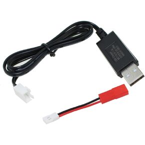 2PCS 3.7V Lithium Battery Balance USB Charging Cable XH2.54 Male to JST Female Conversion Cable for X5C 818a X1 HS170 X400 F181 F180 Quadcopter