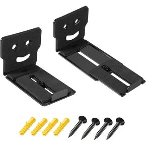 Sound Bar Mounts Under TV, Adjustable Soundbar Wall Mount Soundbar Bracket Holder Shelf for Samsung, Bose, Vizio, LG, Sony, JBL, Sonos and More Sound Bars