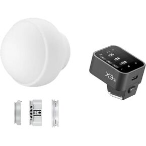 Godox ML-CD15 Diffusion Dome with Godox X3-S TTL Wireless Flash Trigger for Sony Camera