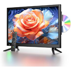 22 Inch TV DVD Your Mobile & Home Entertainment Kitchen Bedroom Camping RV US TV DVD Combos Built in DVD Stellar Visuals Sound