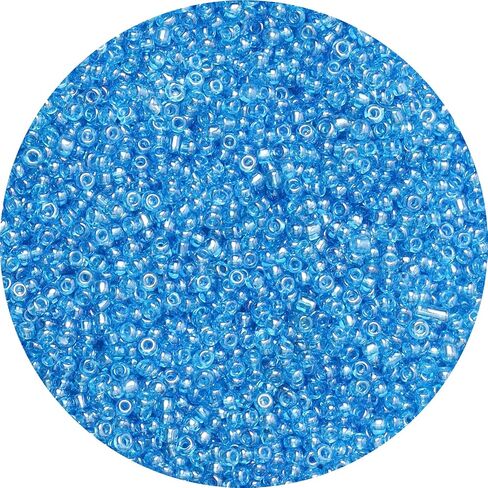 10000pcs حبات بذور الزجاج بالتجمع ، 2 مم 12/0 حبات بذرة حرفة صغيرة من الخرز المهر المهر ل DIY Craft Project Bracelet Netcleace Making - شفافة حبات الخصر الأرجواني الداك in Kuwait