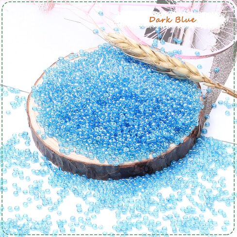 10000pcs حبات بذور الزجاج بالتجمع ، 2 مم 12/0 حبات بذرة حرفة صغيرة من الخرز المهر المهر ل DIY Craft Project Bracelet Netcleace Making - شفافة حبات الخصر الأرجواني الداك in Kuwait