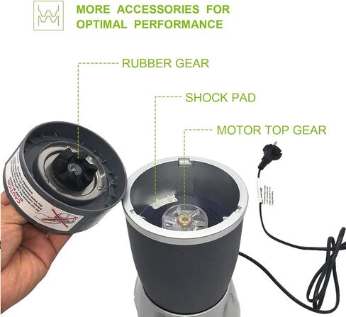 14 Pieces Blender Replacement Parts Extractor Blade and Cups for NutriBullet 600w & 900w Series, Including Gasket Shock Pad and Gear (1 Blade, 3 Cups,1 Lids) in Saudi Arabia
