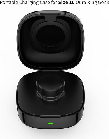 600mAh Portable Charger for Oura Ring Gen3 Size 9 Upgraded Safety Mechanism Charging Case Black Charging Dock for Oura Ring Gen3 Heritage/Horizon in Saudi Arabia