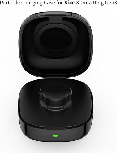 600mAh Portable Charger for Oura Ring Gen3 Size 9 Upgraded Safety Mechanism Charging Case Black Charging Dock for Oura Ring Gen3 Heritage/Horizon in Kuwait