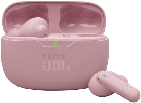 JBL Vibe Beam 2 - True Wireless Loves Displuds Pure Bass Sound & Smart Ambient Technology ، 4MICS للمكالمات الواضحة ، الواضحة ، حتى 40 ساعة من التشغيل ، IP54 Dust & Water Resistant (Pink) in Kuwait