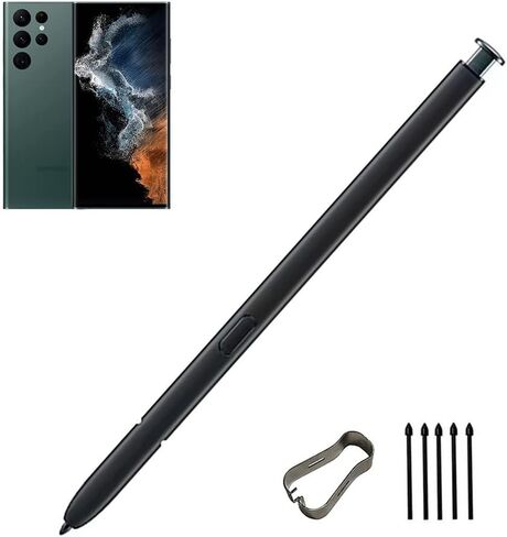 Galaxy S22 Ultra S Pen Replacement for Samsung Galaxy S22 Ultra Stylus Touch S Pen (Without Bluetooth) with Tips (Phantom Black) in Saudi Arabia