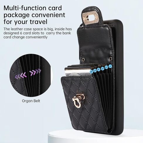 Phone Case for Samsung Galaxy S20 FE 5G 6.5 inch Wallet Cover with Card Holder Shoulder Crossbody Strap Long Lanyard Leather Cell S 20 EF UW S20FE5G S20FE 20S S2O Fan Edition 4G G5 Women Girls Black in Saudi Arabia