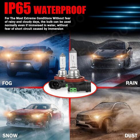 Fit for Hyundai Elantra 2014 2015 2016(with Projector) & 2017 2018 Halogen Headlight Bulbs, H7 High Beam+ 9005 Low Beam Headlamp Replacement Bulbs Kit, Pack of 4 in Kuwait