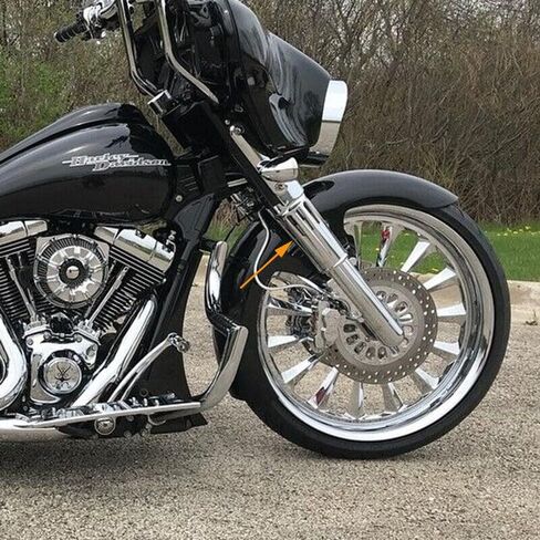 Plus 2" extended Fork Boots cover 49MM for harley touring softail road street road king FLHR FLHX FLHT FLTR Bagger in Saudi Arabia