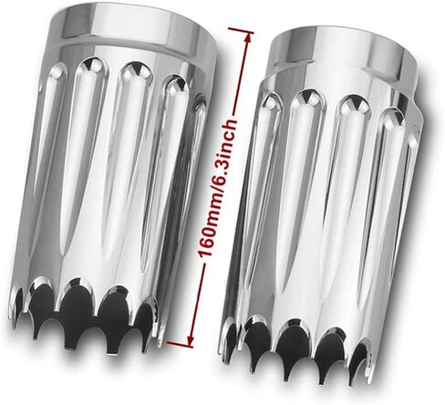 Plus 2" extended Fork Boots cover 49MM for harley touring softail road street road king FLHR FLHX FLHT FLTR Bagger in Saudi Arabia