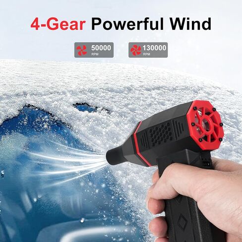 Pro Electric Air Duster | 130,000 RPM Brushless Motor Static-Safe Blower for Electronics, Automotive & Outdoor Use with 3 Nozzles in Saudi Arabia