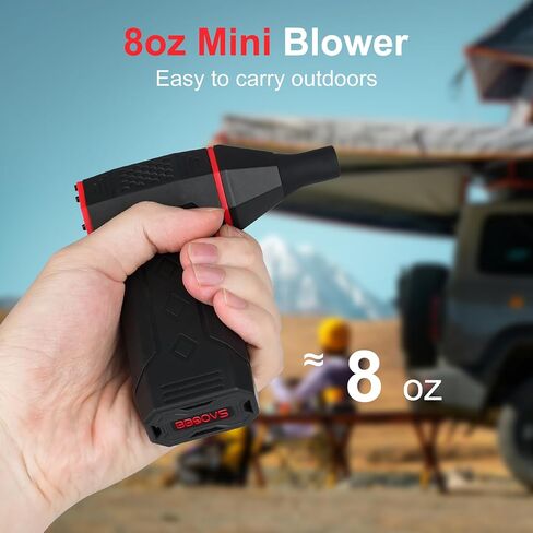 Pro Electric Air Duster | 130,000 RPM Brushless Motor Static-Safe Blower for Electronics, Automotive & Outdoor Use with 3 Nozzles in Saudi Arabia