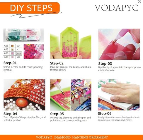 Vodapyc Rose Wine Diamond Painting acrylic acting kits للبالغين ، DIY مزدوج الجوانب الماس الخاص على شكل ماس زخرفة نافذة فن النافذة للمنزل (نبيذ زهرة) in Kuwait