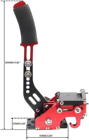 GOIPKO PC Racing Game USB Handbrake, 64 Bit PC USB Handbrake Compatible with Logitech G27/G29/G920 T500 T300 Simulated Racing Games (Red) in Kuwait