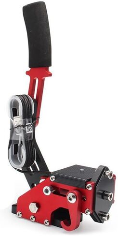 GOIPKO PC Racing Game USB Handbrake, 64 Bit PC USB Handbrake Compatible with Logitech G27/G29/G920 T500 T300 Simulated Racing Games (Red) in Kuwait