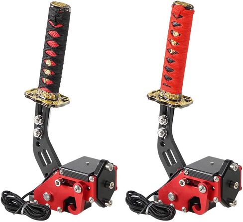 GOIPKO PC Racing Game USB Handbrake, 64 Bit PC USB Handbrake Compatible with Logitech G27/G29/G920 T500 T300 Simulated Racing Games (Red) in Kuwait