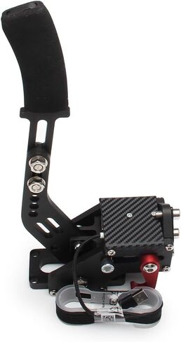 GOIPKO PC Racing Game USB Handbrake, 64 Bit PC USB Handbrake Compatible with Logitech G27/G29/G920 T500 T300 Simulated Racing Games (Red) in Kuwait