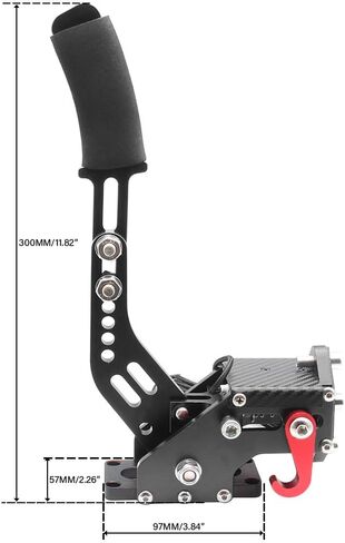 GOIPKO PC Racing Game USB Handbrake, 64 Bit PC USB Handbrake Compatible with Logitech G27/G29/G920 T500 T300 Simulated Racing Games (Red) in Kuwait