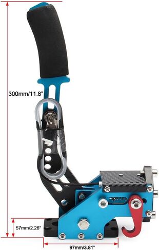 GOIPKO PC Racing Game USB Handbrake, 64 Bit PC USB Handbrake Compatible with Logitech G27/G29/G920 T500 T300 Simulated Racing Games (Red) in Kuwait