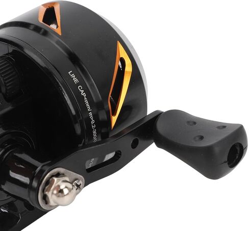 High Speed Reel, Metal Construction Fishing Gear with 3.9:1 Gear Ratio, 3.75kg Brake Force for Left Right Retrieve in Kuwait