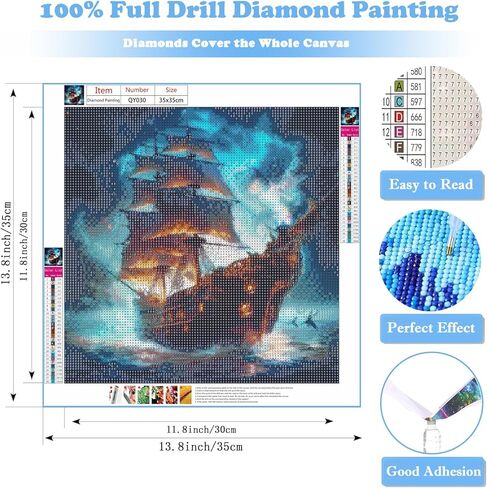 مجموعات فن الزهرة الماس للبالغين ، مجموعات الرسم الماس الوردية ، مجموعة اللوحات الفنية Dimond ، Diamond Dot ، طقم الطلاء بالأحجار الكريمة ، الحرف للبالغين ، الطلاء بواسطة Diamonds Crystal Art Wall Decords 14x14inch in Kuwait