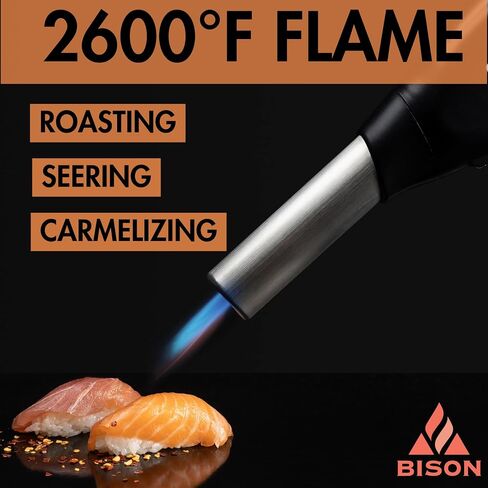 BISON AIRLIGHTER 420 | Cordless Fire Starter | Camping Essential | Torch Lighter | Perfect for Fire Pits, Camping, Charcoal Grills, Fireplaces, and Wood Stoves | Refillable Butane with Built-In Blower in Saudi Arabia