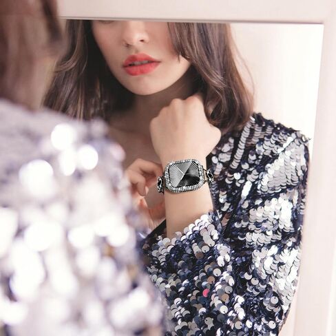 Wingle 2-in-1 Case Bling Case for Apple Watch Series 10 46 مم حامي الشاشة ، غطاء الوجه الواقي Diamond Apple Watch 10 46 ملم رينستون المصد من المصد الكريستالي ، المصباح ، النجوم. in Kuwait