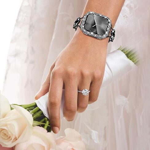 Wingle 2-in-1 Case Bling Case for Apple Watch Series 10 46 مم حامي الشاشة ، غطاء الوجه الواقي Diamond Apple Watch 10 46 ملم رينستون المصد من المصد الكريستالي ، المصباح ، النجوم. in Kuwait