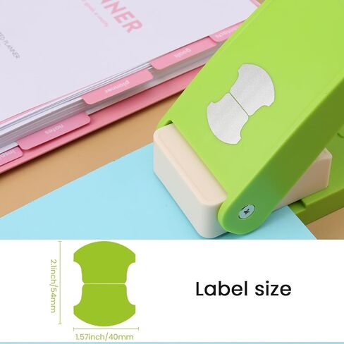HAUSTGO Tab Paper Punch - File Tab Puncher for Calendars, Planners, or Albums - Ideal for Scrapbook Tabs, Junk Journals, Bible Tabs, December Daily, Planner Inserts, and More Projects in Saudi Arabia