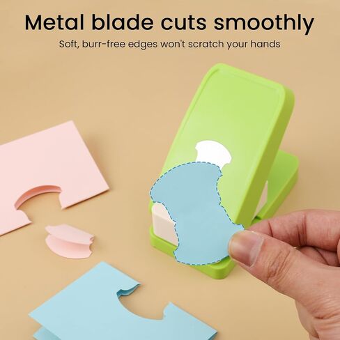 HAUSTGO Tab Paper Punch - File Tab Puncher for Calendars, Planners, or Albums - Ideal for Scrapbook Tabs, Junk Journals, Bible Tabs, December Daily, Planner Inserts, and More Projects in Saudi Arabia