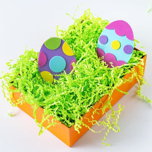 JOYIN 32oz Easter Grass, Pure Brown Recyclable Paper Grass, Shred Raffia Crinkle Cut for Easter Egg Hunt, Basket Stuffer Filler, Party Bag Decor Favors, Gift Wrapping in Saudi Arabia