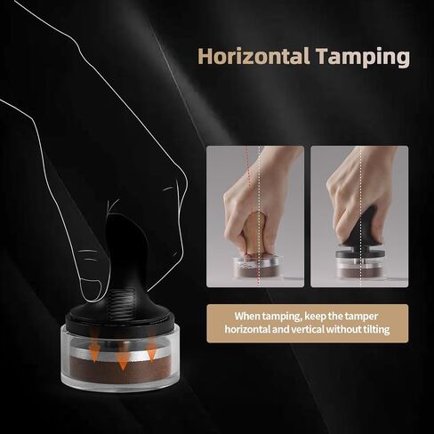MHW-3BOMBER 54mm Espresso Tamper, 53.35mm Double Spring Coffee Loaded Tamper Tool, Compatible with 53mm/54mm Breville Portafilter, Self Leveling Espresso Hand Tampers, Espresso Accessories,T6000-OS in Saudi Arabia