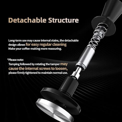 MHW-3BOMBER 54mm Espresso Tamper, 53.35mm Double Spring Coffee Loaded Tamper Tool, Compatible with 53mm/54mm Breville Portafilter, Self Leveling Espresso Hand Tampers, Espresso Accessories,T6000-OS in Saudi Arabia