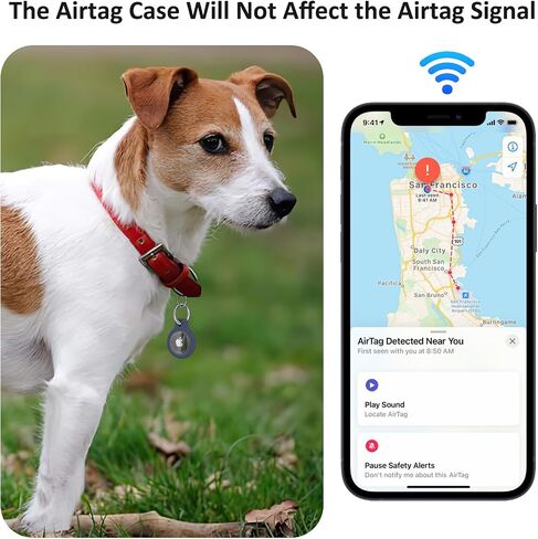 حامل الجوية المضاد للماء مع حزمة مفاتيح Apple Airtag 4 ، علبة Airtag Hard PC ، وعلاج Airtag المضاد للخلع لتتبع مكتشف العناصر GPS ، الأمتعة ، طوق الحيوانات الأليفة ، حلقة المفاتيح (أسود/أبيض/أزرق/رمادي) in Kuwait