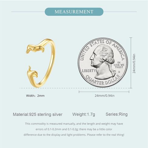 MUNDELL 925 Sterling Silver Cute Paw Prints Open Rings Minimalist Adjustable Rings for Women Stacking Rings Statement Rings Fine Jewelry in Saudi Arabia
